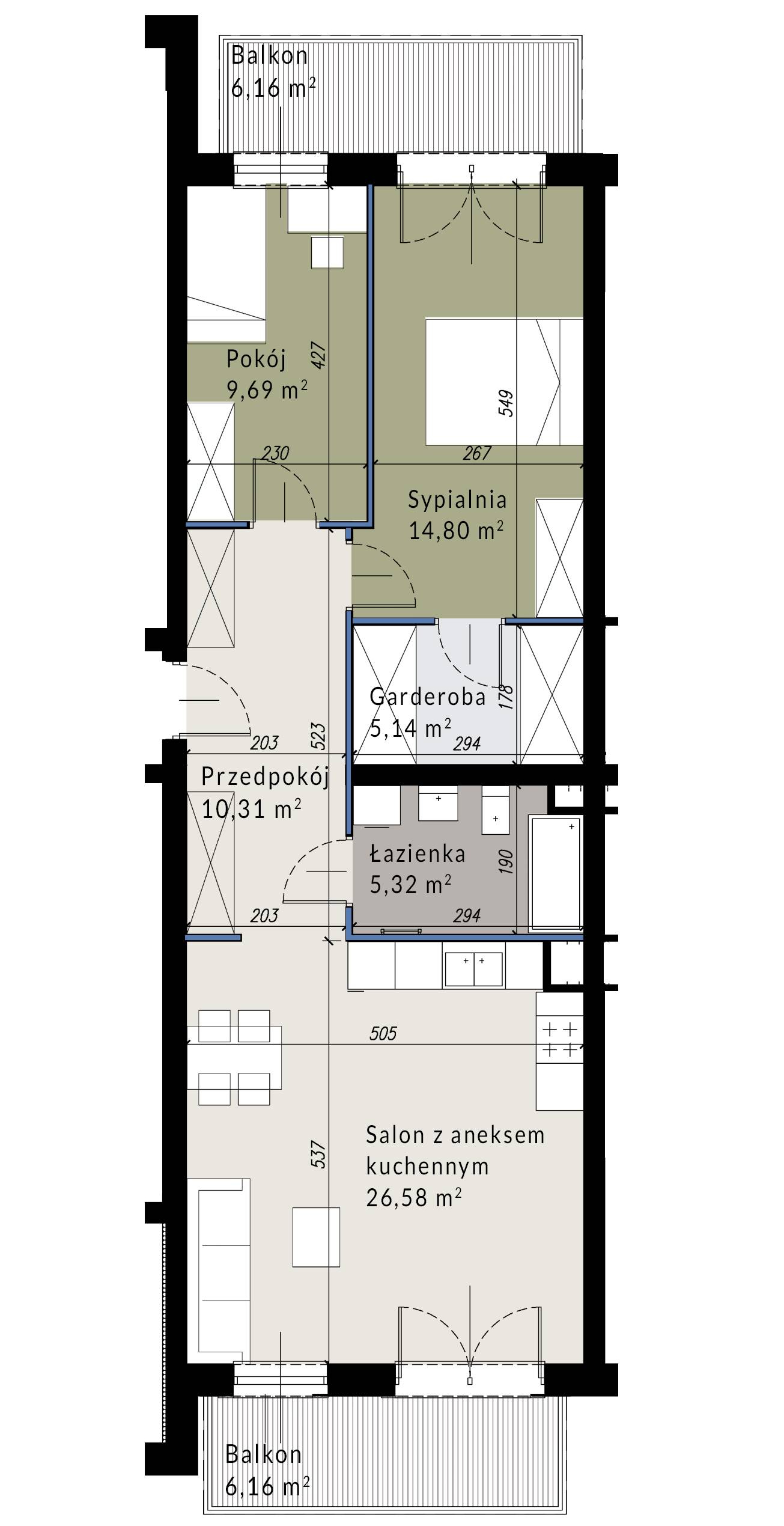 Klatka C, Lokal 1 Piętro II